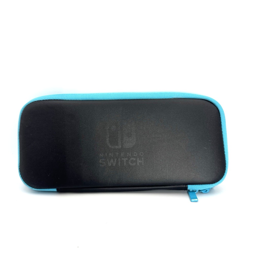 Official Nintendo Switch Black Blue Zippered Carrying Case Game Card Storage